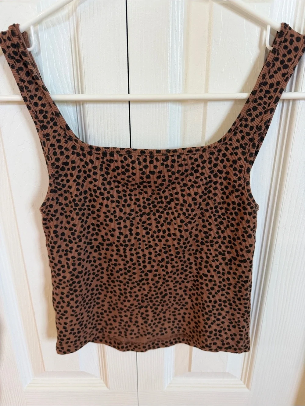 Old Navy women’s leopard print ribbed tank top